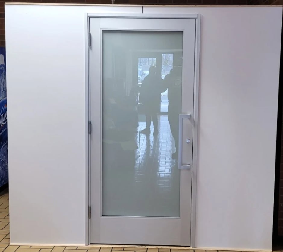 Is it possible to make the glass door more private?
